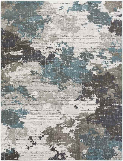 Rugby Modern Teal Area Rug