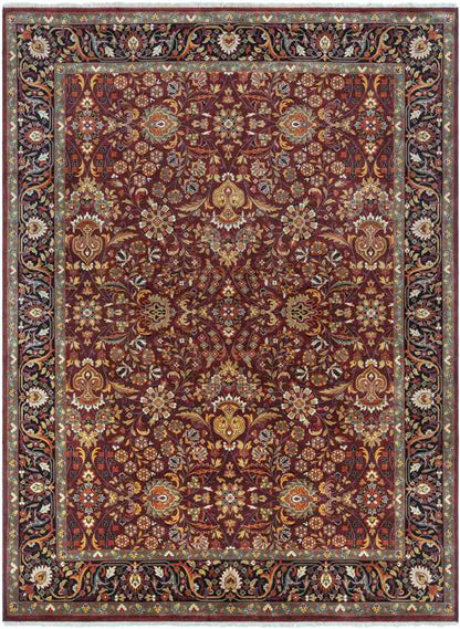 St Mawes Traditional Garnet Area Rug