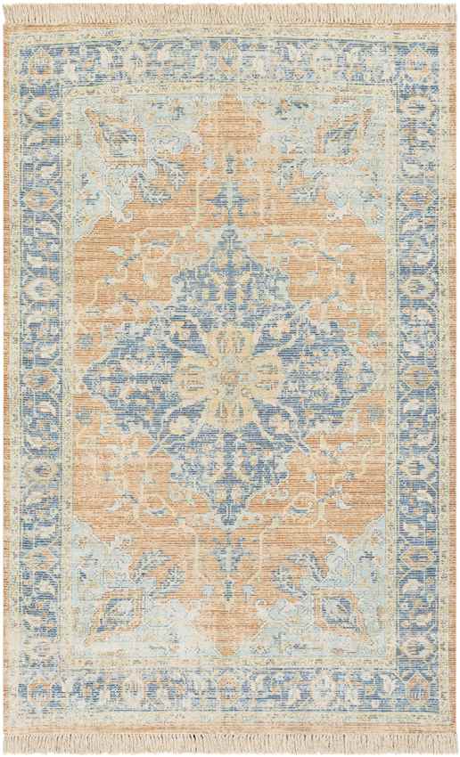 Sandbach Traditional Sky Blue Area Rug