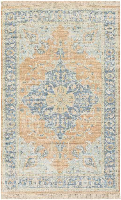 Sandbach Traditional Sky Blue Area Rug
