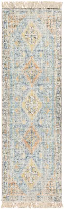 Sandown Traditional Sky Blue Area Rug