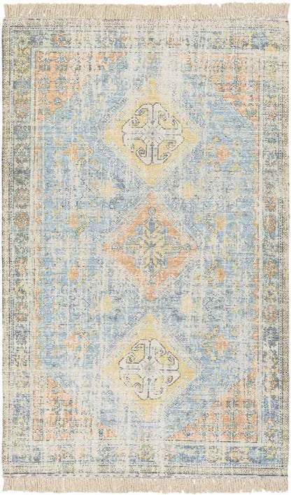 Sandown Traditional Sky Blue Area Rug
