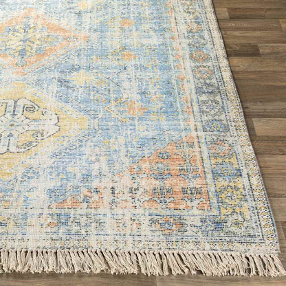 Sandown Traditional Sky Blue Area Rug