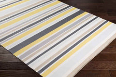 Fareham Modern Light Gray/Yellow Area Rug