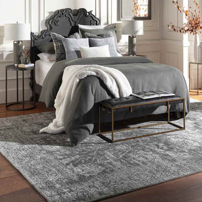 Sutton Traditional Charcoal Area Rug