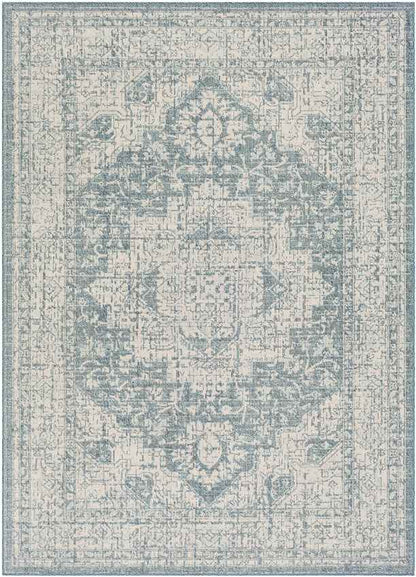 Thirsk Traditional Dark Blue Area Rug