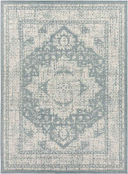 Thirsk Traditional Dark Blue Area Rug