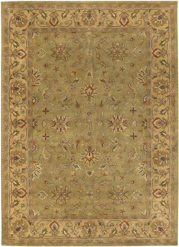 Forli Traditional Khaki Area Rug