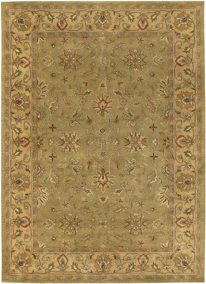 Forli Traditional Khaki Area Rug