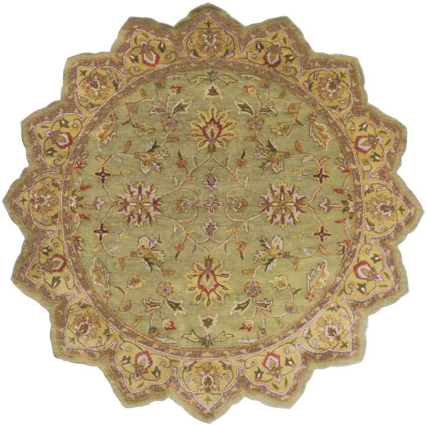 Forli Traditional Khaki Area Rug