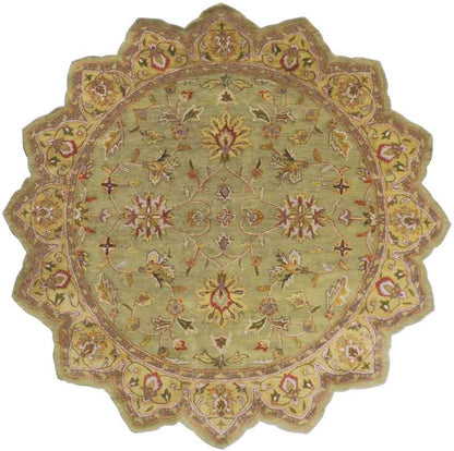 Forli Traditional Khaki Area Rug