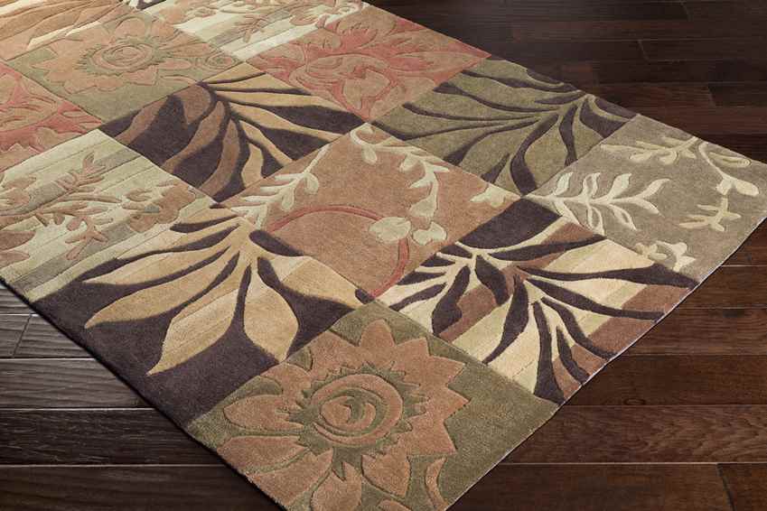 Carstairs Modern Burnt Orange Area Rug