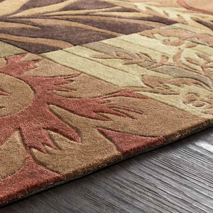 Carstairs Modern Burnt Orange Area Rug