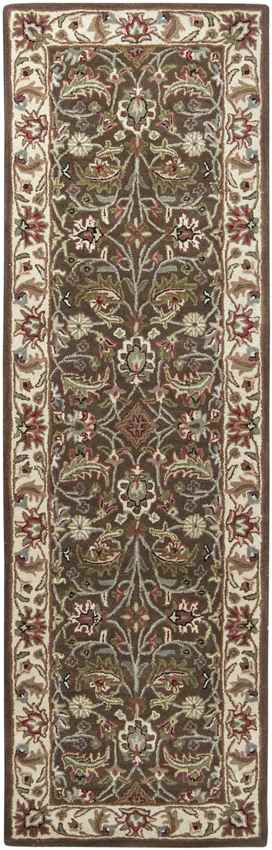 Cochrane Traditional Dark Brown Area Rug