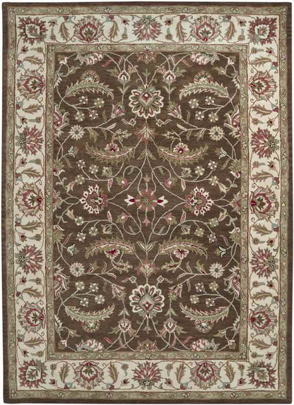 Cochrane Traditional Dark Brown Area Rug