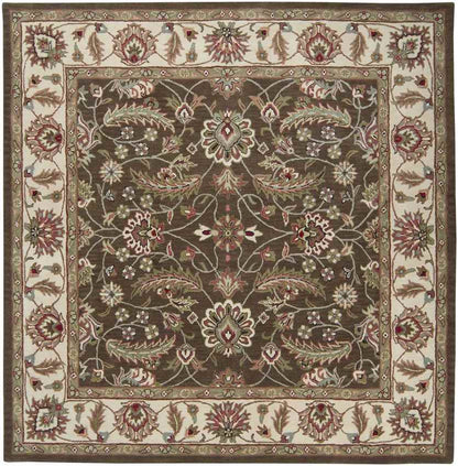 Cochrane Traditional Dark Brown Area Rug