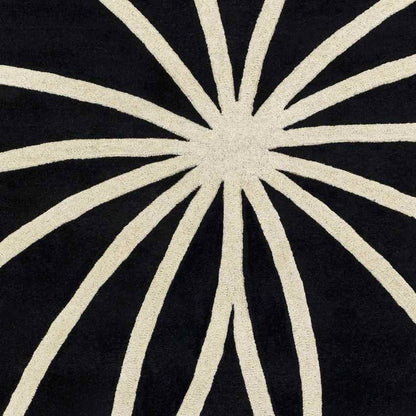 Falher Modern Black Area Rug
