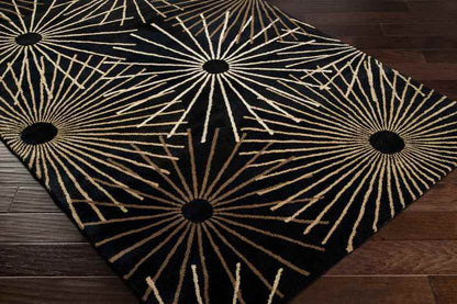 Fox Creek Modern Black Area Rug