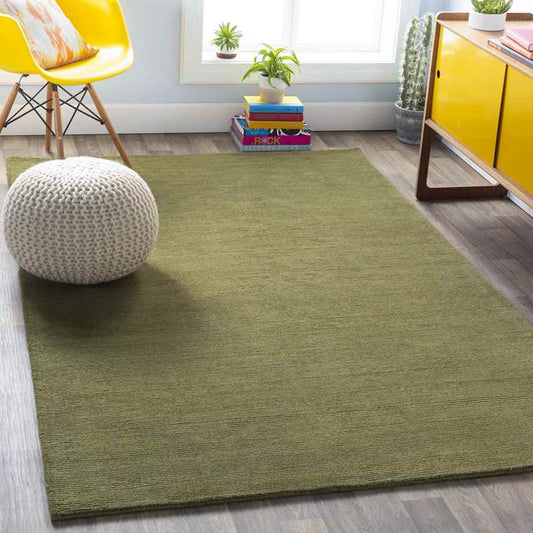 Rennes Modern Dark Green Area Rug