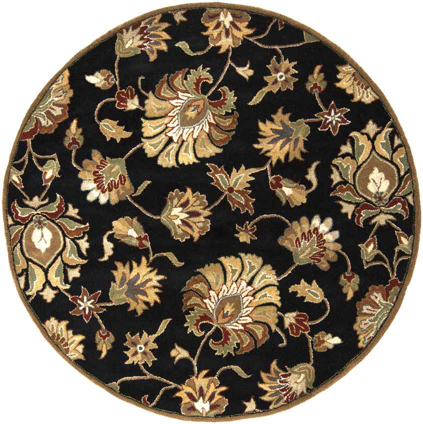 Grimshaw Traditional Black Area Rug