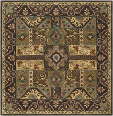Legal Traditional Olive Area Rug