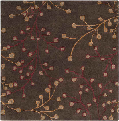 Le Havre Cottage Dark Brown Area Rug