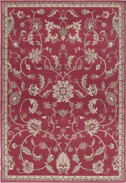 George Traditional Brick Area Rug