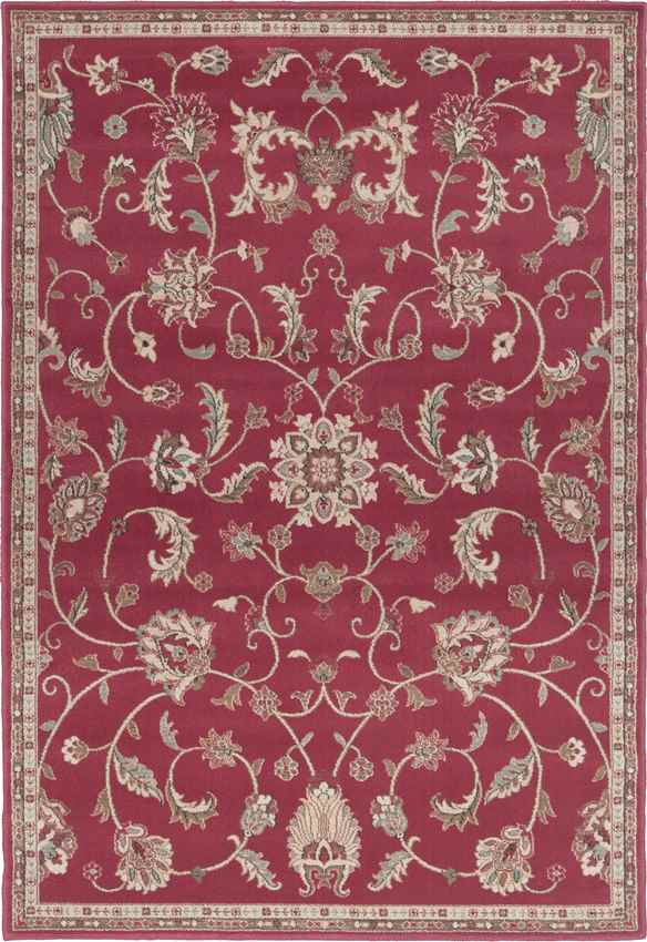 George Traditional Brick Area Rug