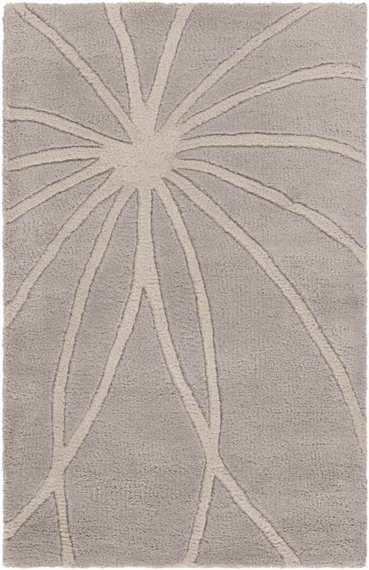 Falher Modern Gray/Cream Area Rug
