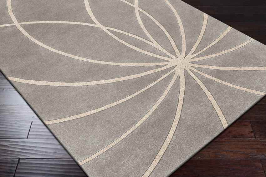 Falher Modern Gray/Cream Area Rug