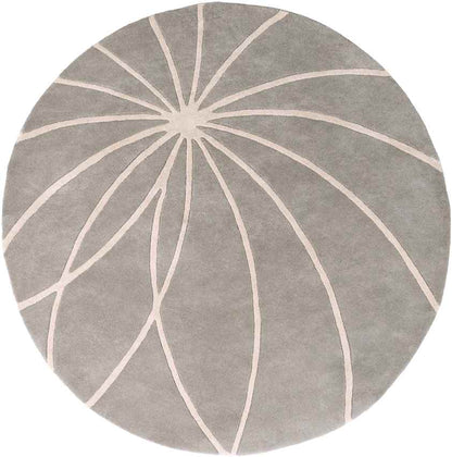 Falher Modern Gray/Cream Area Rug