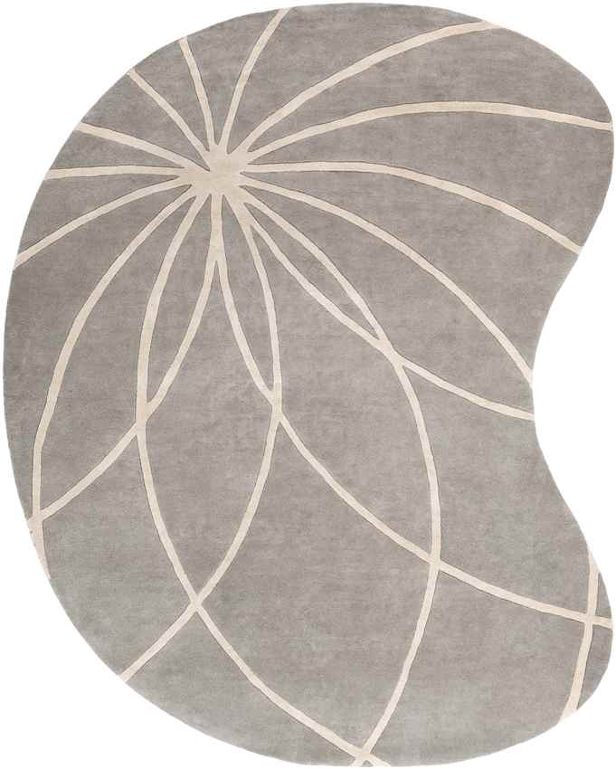 Falher Modern Gray/Cream Area Rug