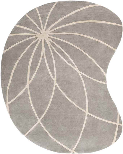 Falher Modern Gray/Cream Area Rug