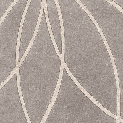 Falher Modern Gray/Cream Area Rug
