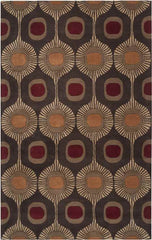 Viking Modern Dark Brown Area Rug