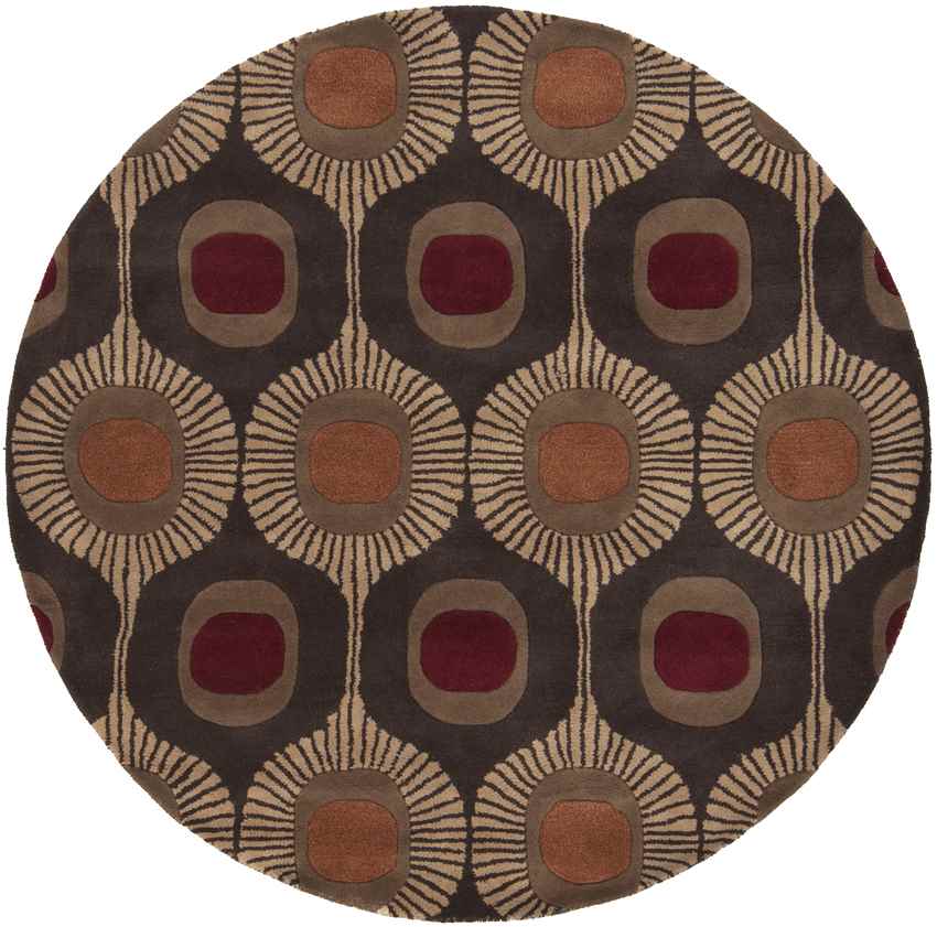 Viking Modern Dark Brown Area Rug