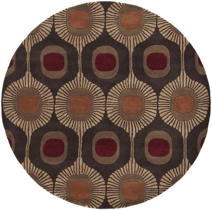 Viking Modern Dark Brown Area Rug