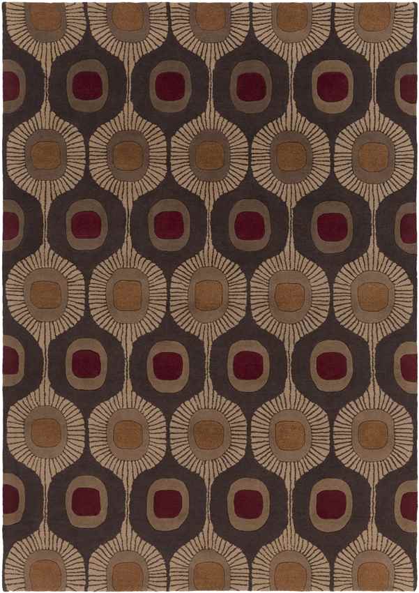 Viking Modern Dark Brown Area Rug