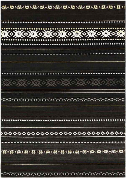 Creston Rustic Black Area Rug