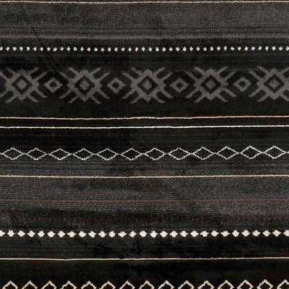 Creston Rustic Black Area Rug