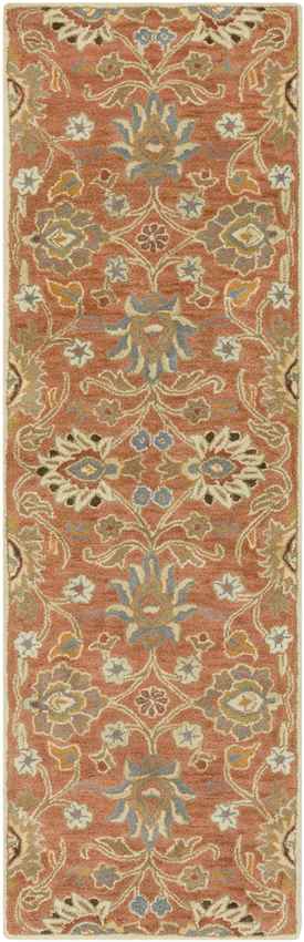 Eckville Traditional Rust Area Rug