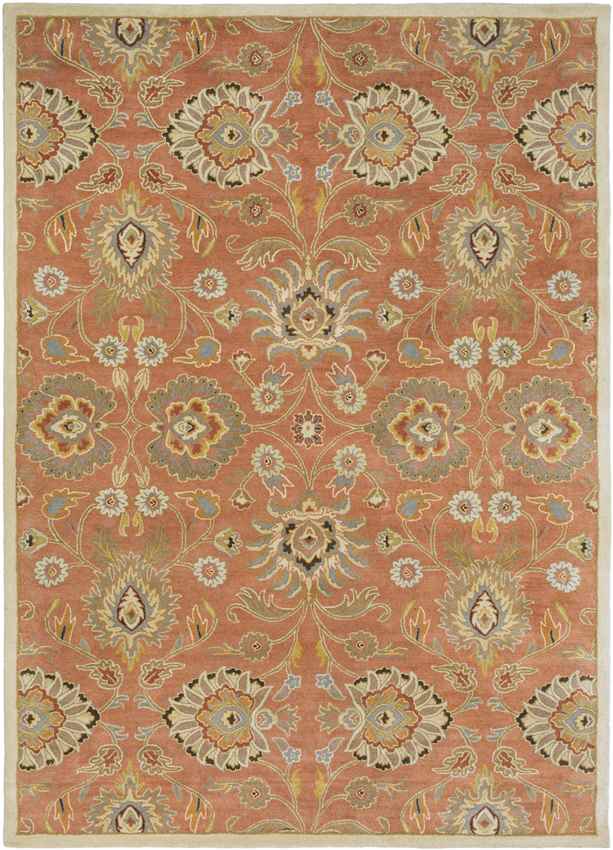 Eckville Traditional Rust Area Rug