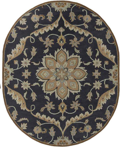 Carman Traditional Navy Area Rug