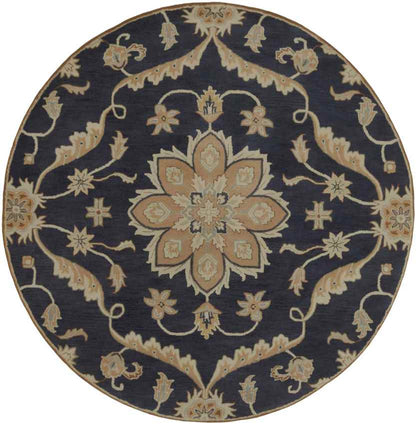Carman Traditional Navy Area Rug