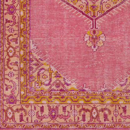 Chieti Traditional Bright Pink Area Rug
