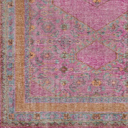Scafati Traditional Fuschia Area Rug