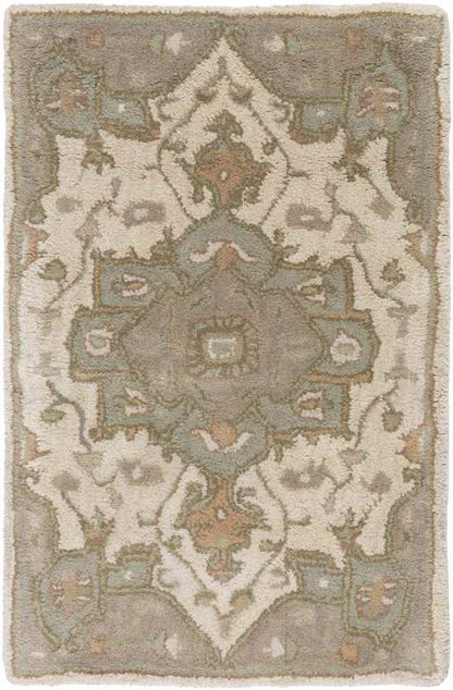 Roblin Traditional Khaki Area Rug