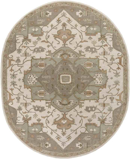 Roblin Traditional Khaki Area Rug