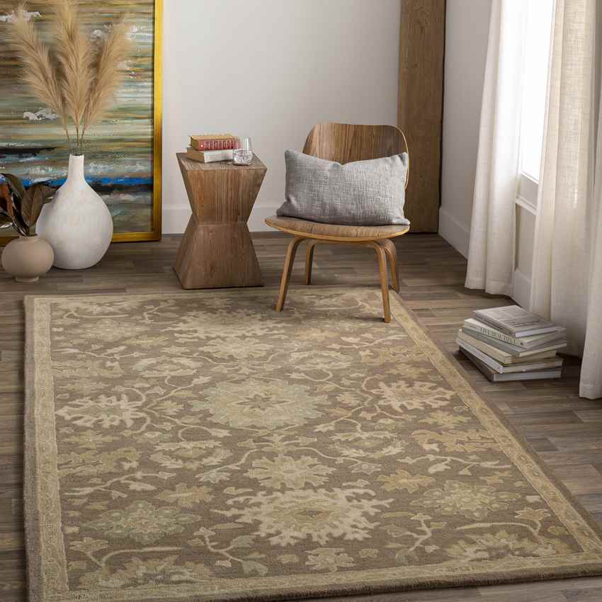 Marseille Traditional Camel Area Rug