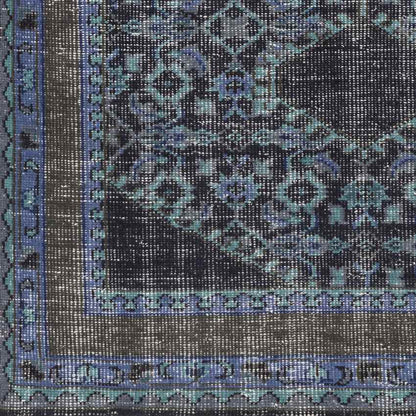 Scafati Traditional Navy Area Rug
